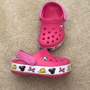 Minnie Mouse toddler crocs